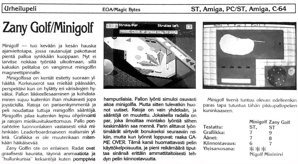 Zany Golf + Minigolf